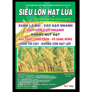 Phân bón Lá SIÊU LỚN HẠT LÚA ( 25g)