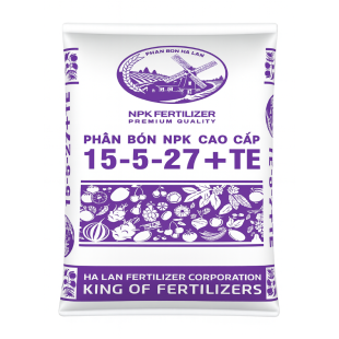 NPK 15-5-27+TE ( bao 25Kg ) nhập 1 màu